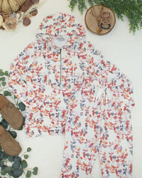 HalfZip Hoodie - Autumn Watercolor-Hoodie-Villari Chic, women's online fashion boutique in Severna, Maryland