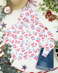 Fullzip Hoodie - Patriotic Cherries-hoodie-Villari Chic, women's online fashion boutique in Severna, Maryland