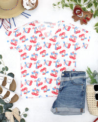 Chloe Cozy Top - Patriotic Cherries-Tops-Villari Chic, women's online fashion boutique in Severna, Maryland