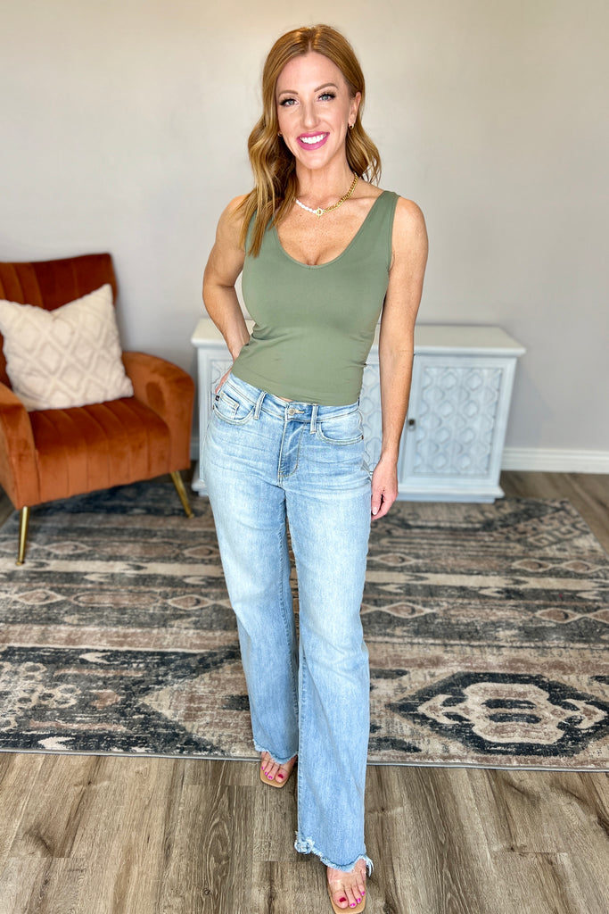 Judy Blue High-Rise Straight Leg Jeans-Womens-Villari Chic, women's online fashion boutique in Severna, Maryland