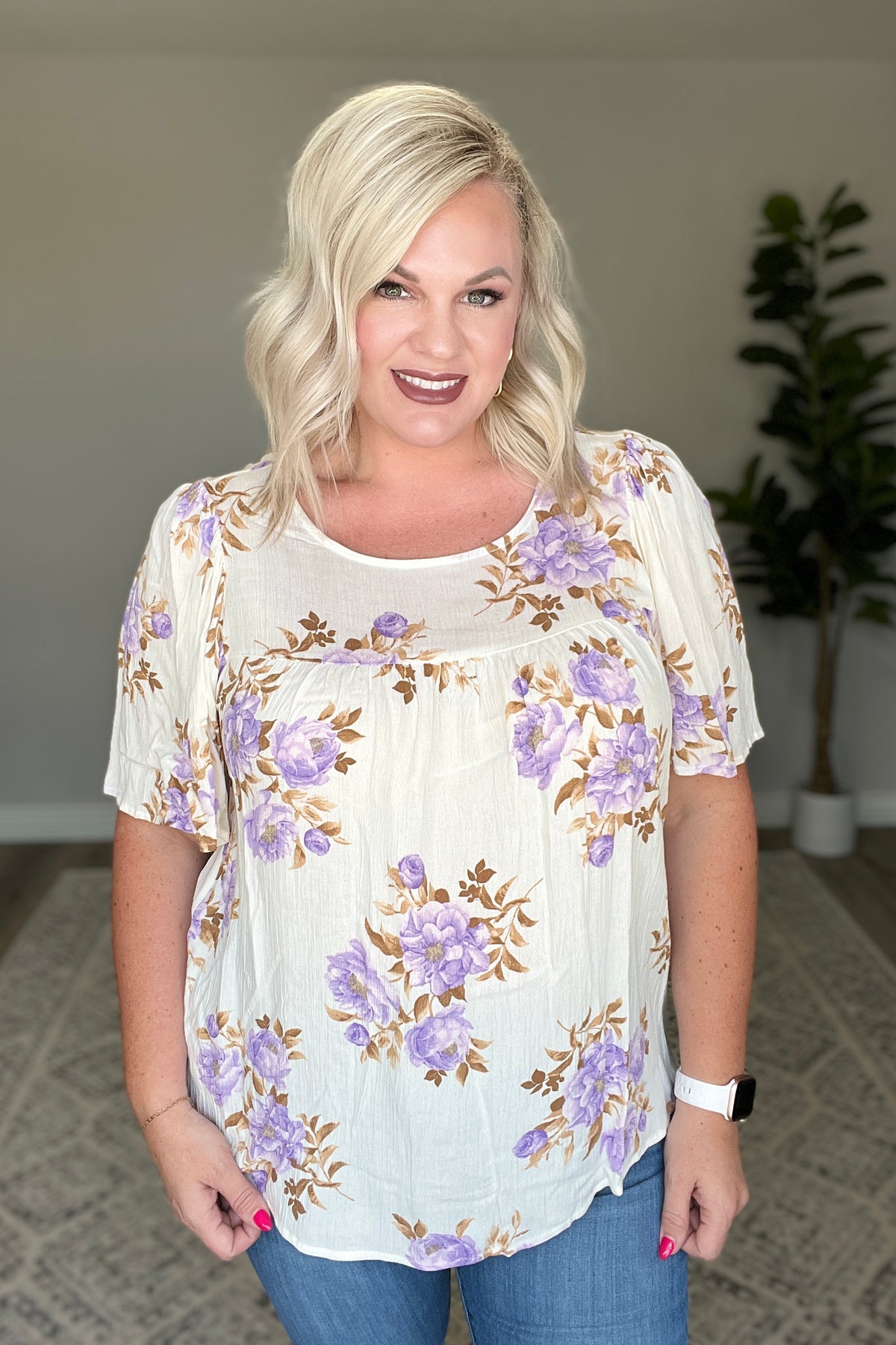 Lavender Haze Blouse-Womens-Villari Chic, women's online fashion boutique in Severna, Maryland