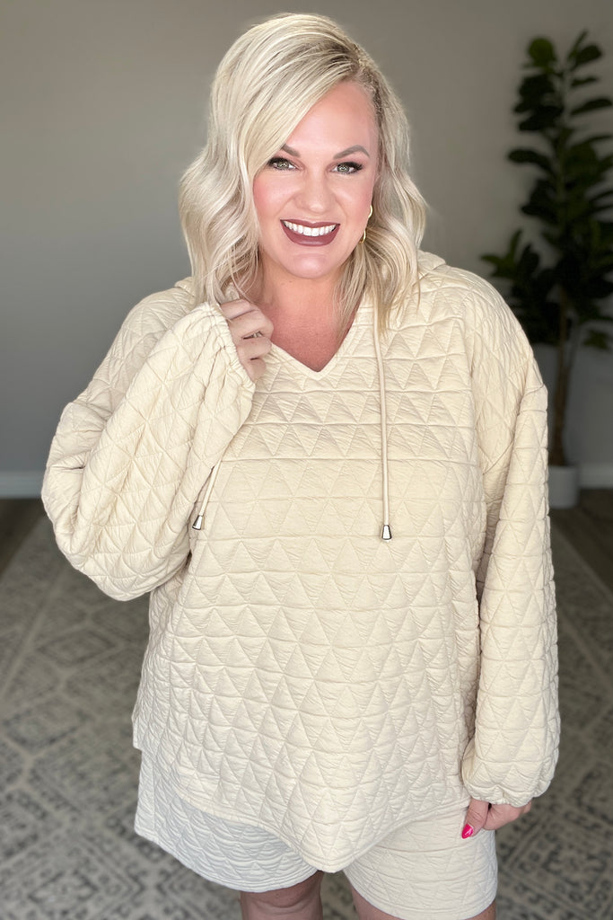 Chilling Out Quilted Pullover-Womens-Villari Chic, women's online fashion boutique in Severna, Maryland