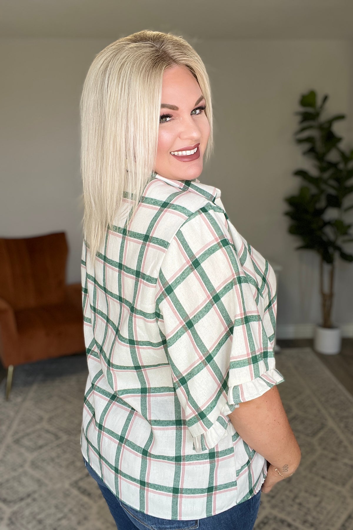 Perfect Picnic Plaid Top-Womens-Villari Chic, women's online fashion boutique in Severna, Maryland