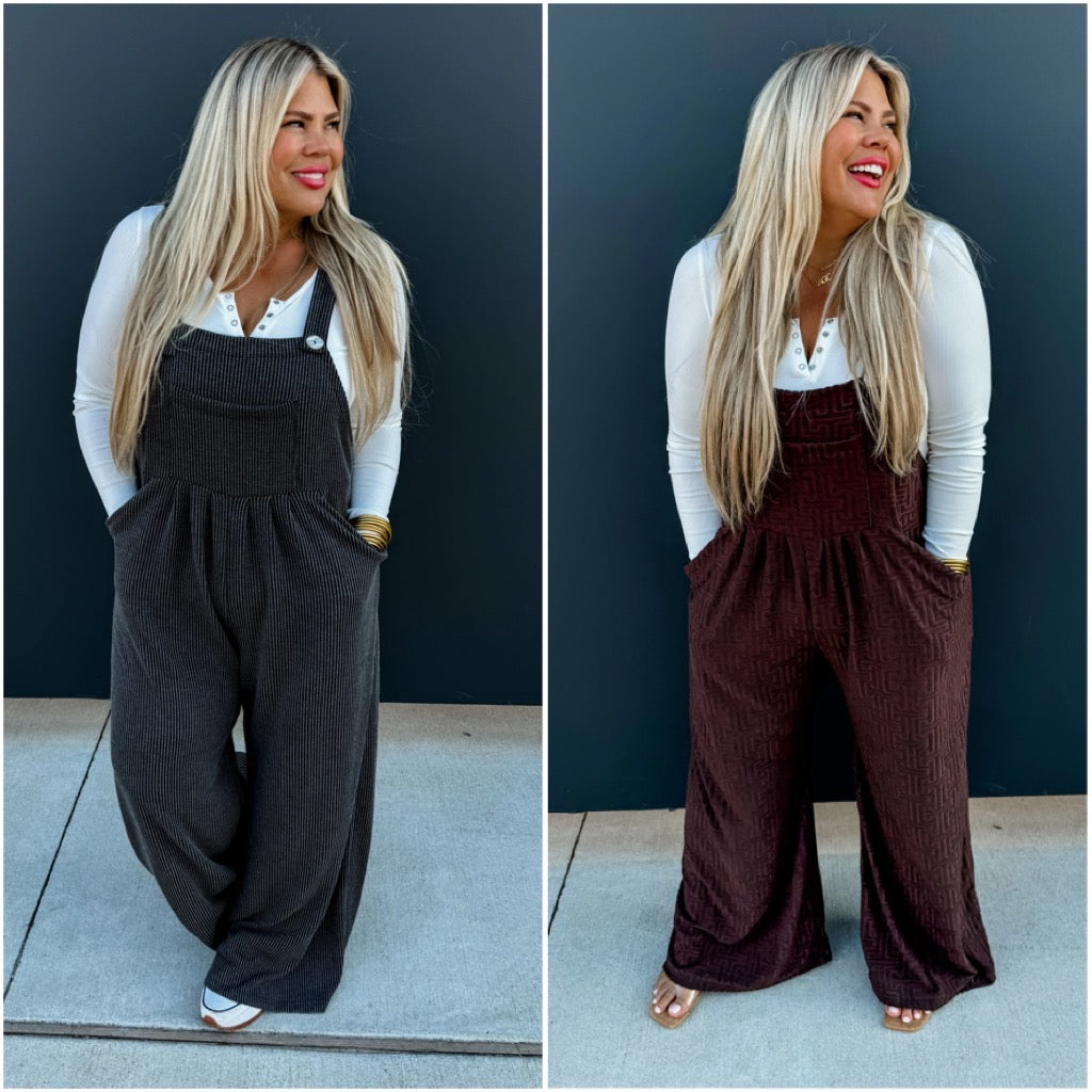 PREORDER: Mia Boho Overalls - 2 Colors!-Villari Chic, women's online fashion boutique in Severna, Maryland