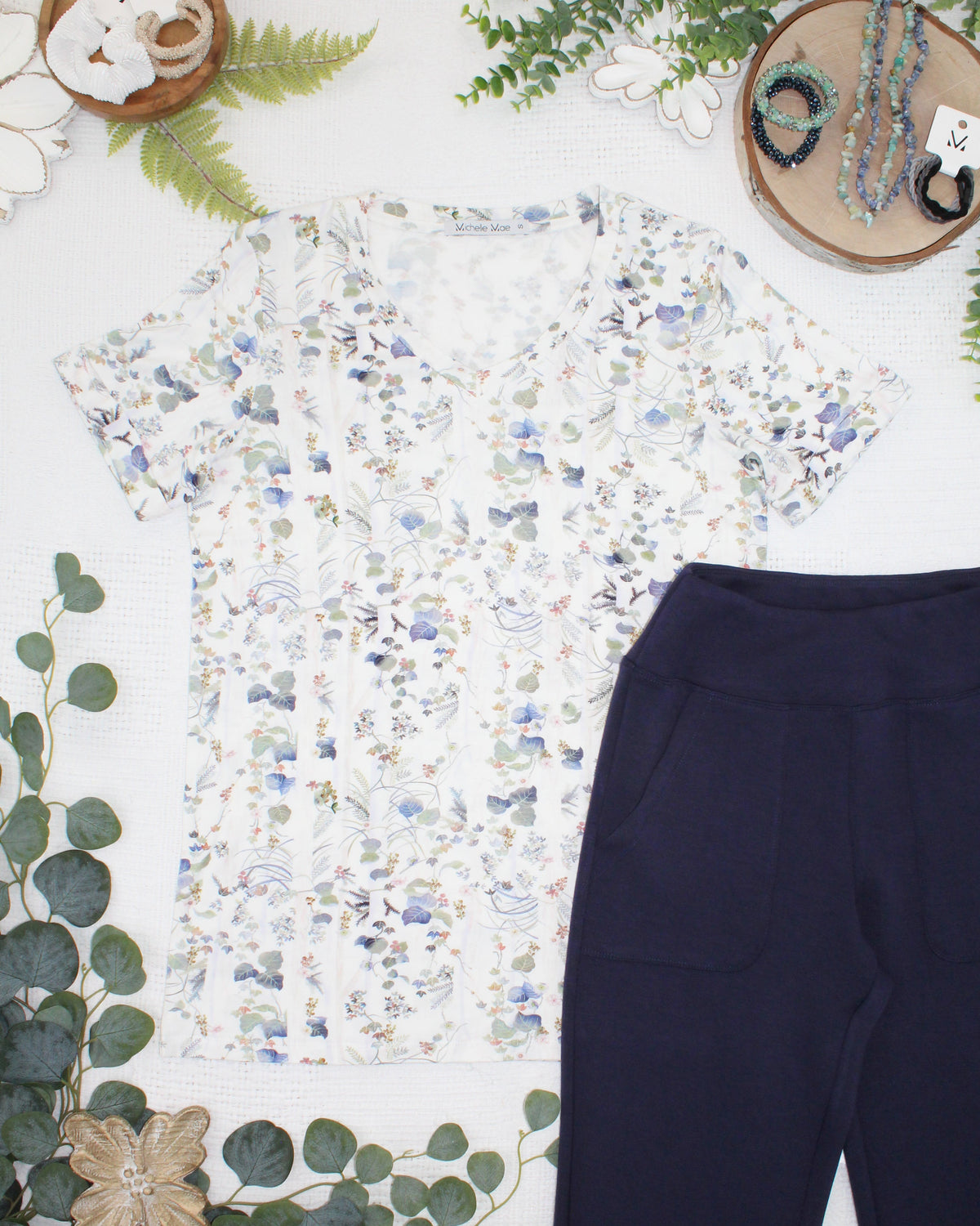 Sophie Top - Olive Meadow-Shirts-Villari Chic, women's online fashion boutique in Severna, Maryland