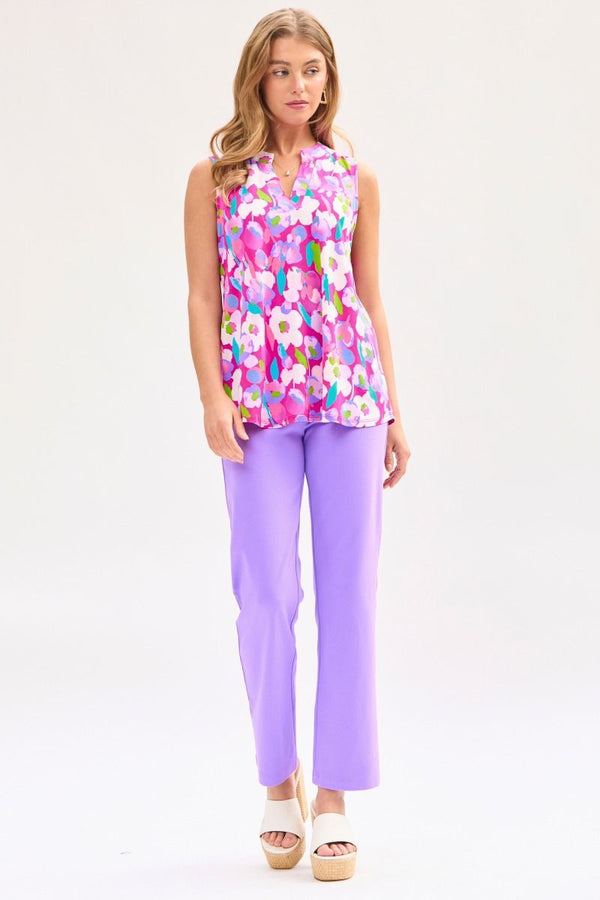 Dear Scarlett Lizzy Tank Top in Magenta-Womens-Villari Chic, women's online fashion boutique in Severna, Maryland