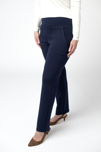 Luxe Ankle Bottoms- Navy-bottoms-Villari Chic, women's online fashion boutique in Severna, Maryland
