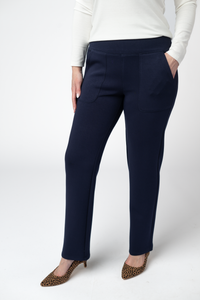 Luxe Ankle Bottoms- Navy-bottoms-Villari Chic, women's online fashion boutique in Severna, Maryland