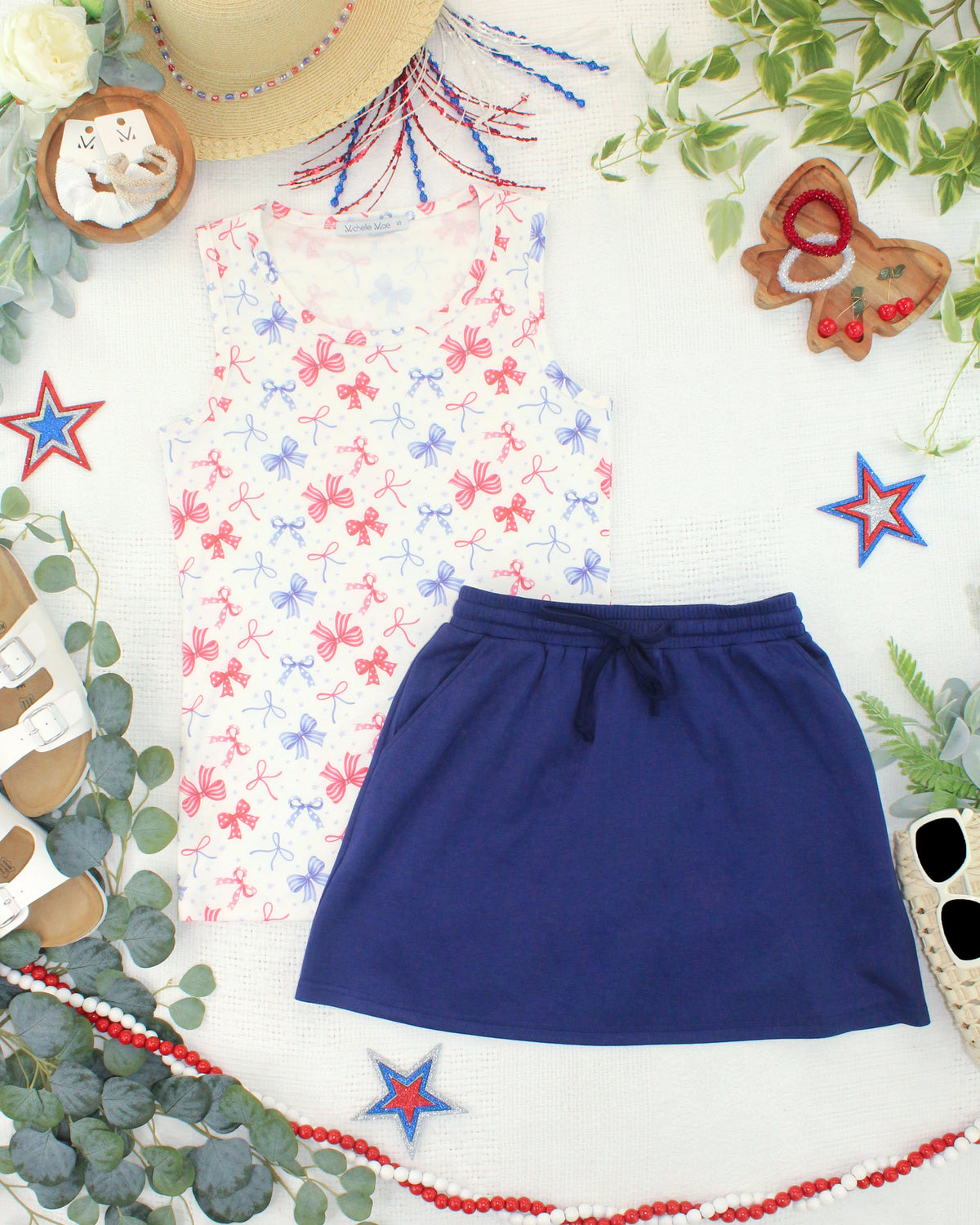 Serena Luxe Skort - Navy-skirts-Villari Chic, women's online fashion boutique in Severna, Maryland