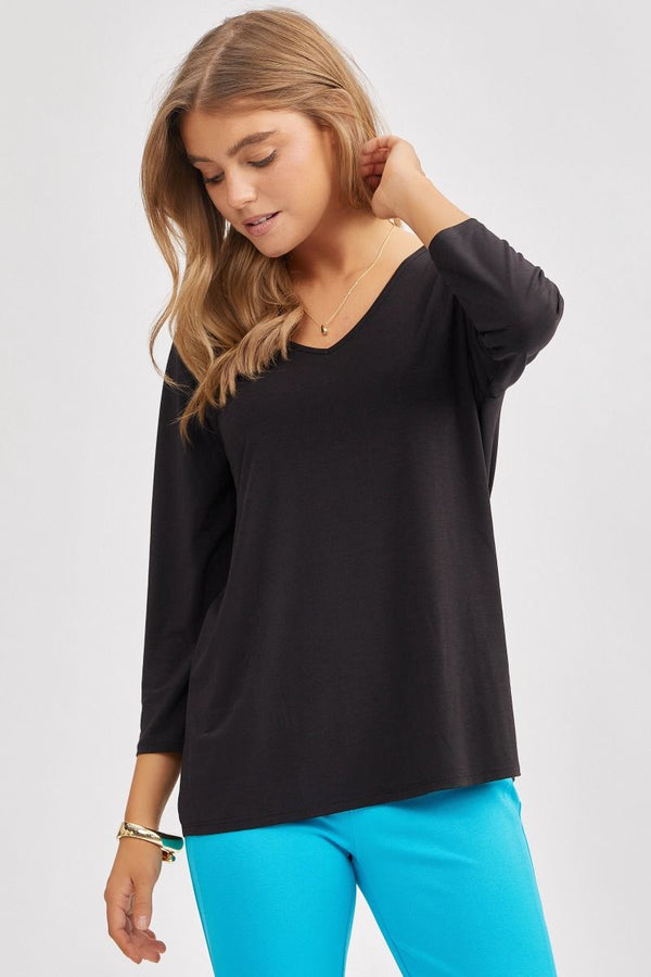 Dear Scarlett Signature Classic V-Neck Top-Womens-Villari Chic, women's online fashion boutique in Severna, Maryland