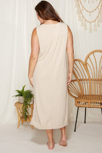 Longing for You Midi Dress in Oatmeal-Villari Chic, women's online fashion boutique in Severna, Maryland