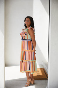 Painted Palette Midi Dress-Womens-Villari Chic, women's online fashion boutique in Severna, Maryland