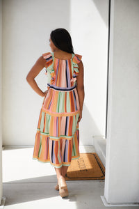 Painted Palette Midi Dress-Womens-Villari Chic, women's online fashion boutique in Severna, Maryland