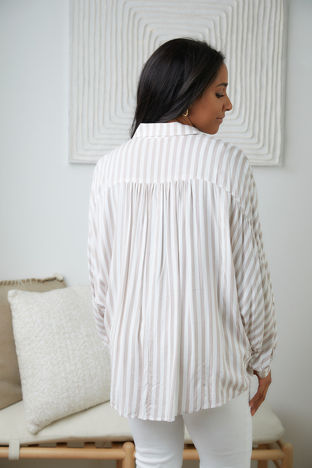 High Standards Striped Button-Up Top-Womens-Villari Chic, women's online fashion boutique in Severna, Maryland