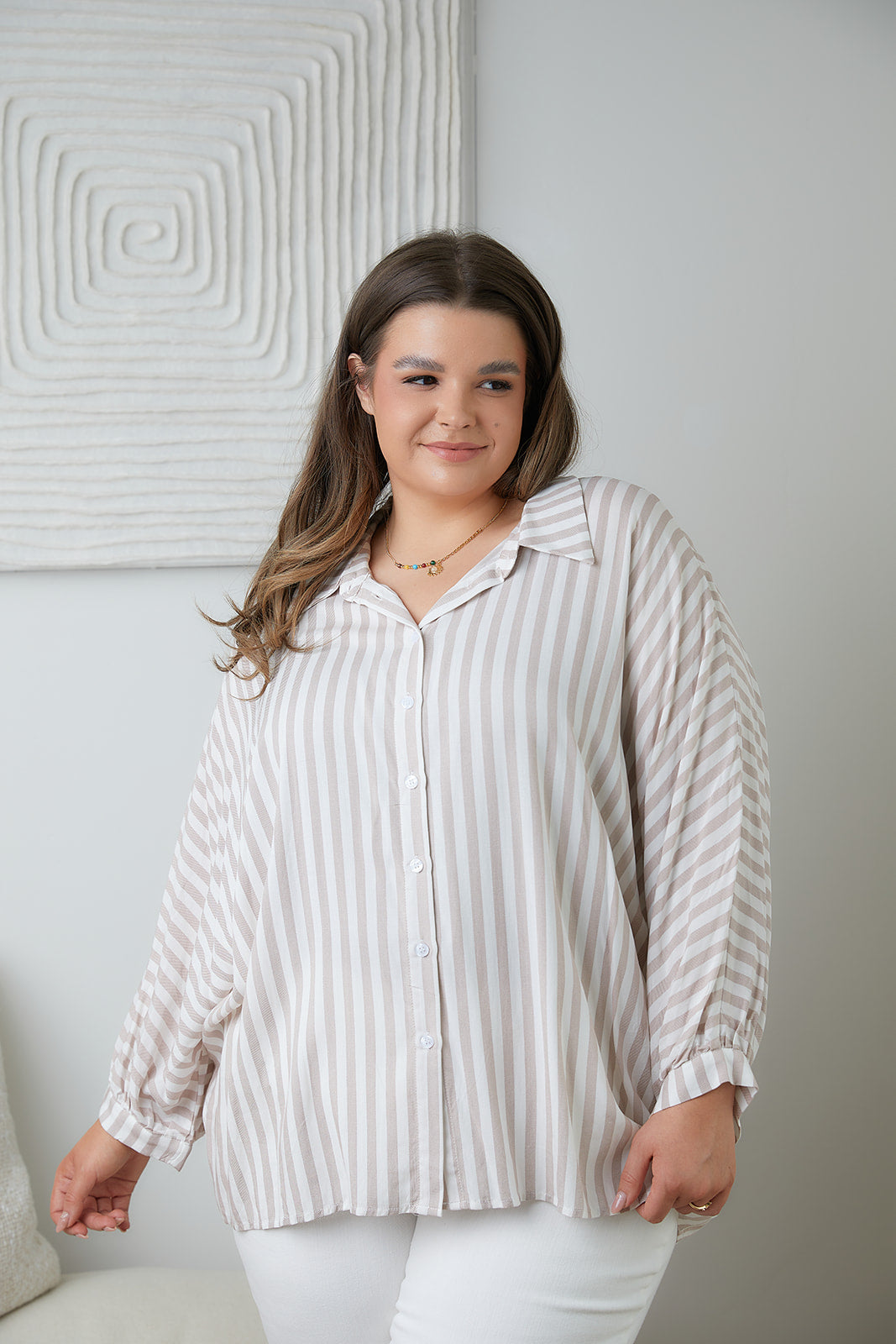 High Standards Striped Button-Up Top-Womens-Villari Chic, women's online fashion boutique in Severna, Maryland