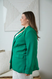 Business as Usual Blazer in Kelly Green-Womens-Villari Chic, women's online fashion boutique in Severna, Maryland