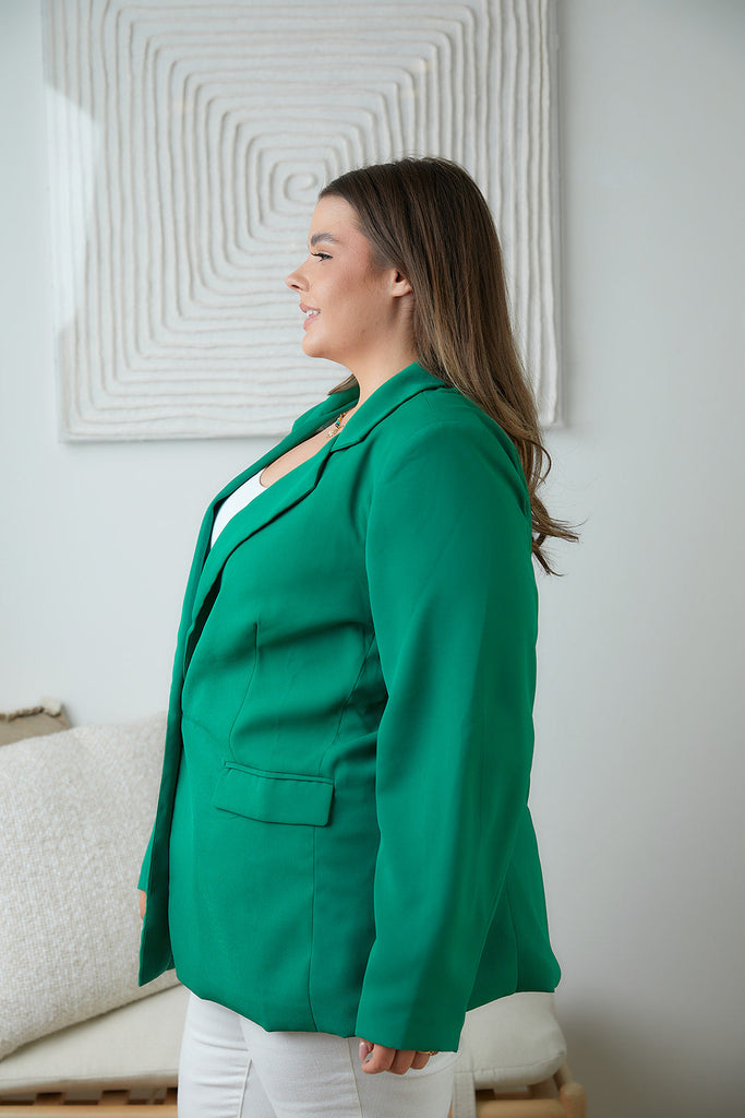 Business as Usual Blazer in Kelly Green-Womens-Villari Chic, women's online fashion boutique in Severna, Maryland