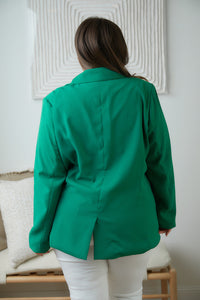 Business as Usual Blazer in Kelly Green-Womens-Villari Chic, women's online fashion boutique in Severna, Maryland