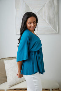 Storied Moments Dolman Top in Teal-Womens-Villari Chic, women's online fashion boutique in Severna, Maryland