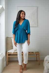 Storied Moments Dolman Top in Teal-Womens-Villari Chic, women's online fashion boutique in Severna, Maryland