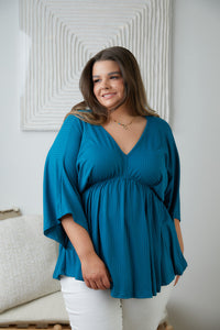 Storied Moments Dolman Top in Teal-Womens-Villari Chic, women's online fashion boutique in Severna, Maryland