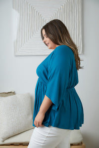 Storied Moments Dolman Top in Teal-Womens-Villari Chic, women's online fashion boutique in Severna, Maryland