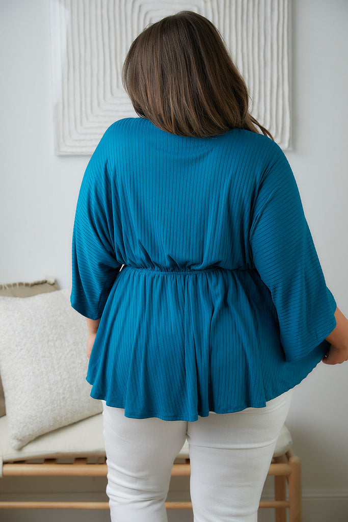 Storied Moments Dolman Top in Teal-Womens-Villari Chic, women's online fashion boutique in Severna, Maryland