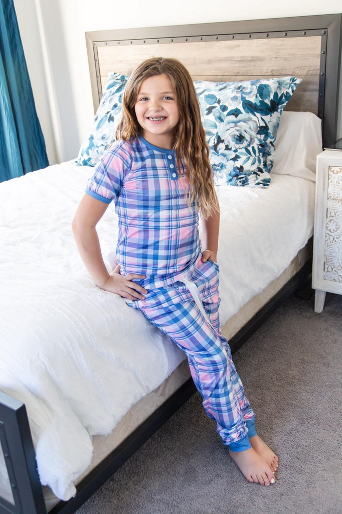 Plaid Pajama Set/Sleep Dress - Child 3/4T & Adult XL Available-Villari Chic, women's online fashion boutique in Severna, Maryland