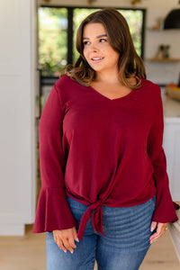 A Flare & a Bow Top-Womens-Villari Chic, women's online fashion boutique in Severna, Maryland