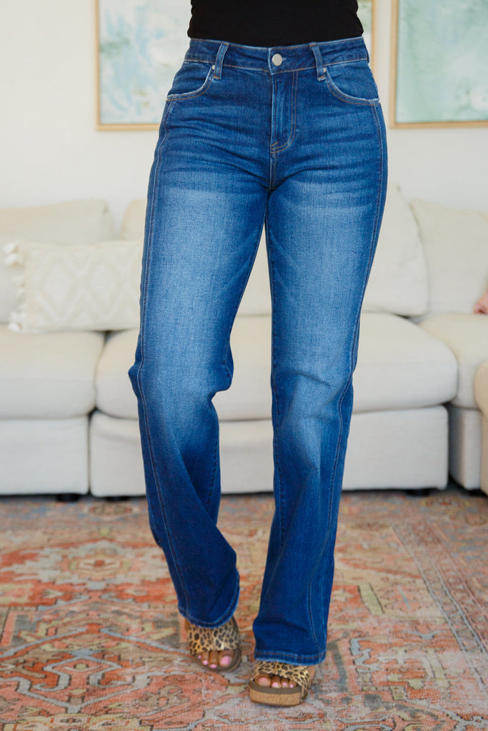 Addison Mid-Rise Straight Leg Jeans by Risen-Womens-Villari Chic, women's online fashion boutique in Severna, Maryland