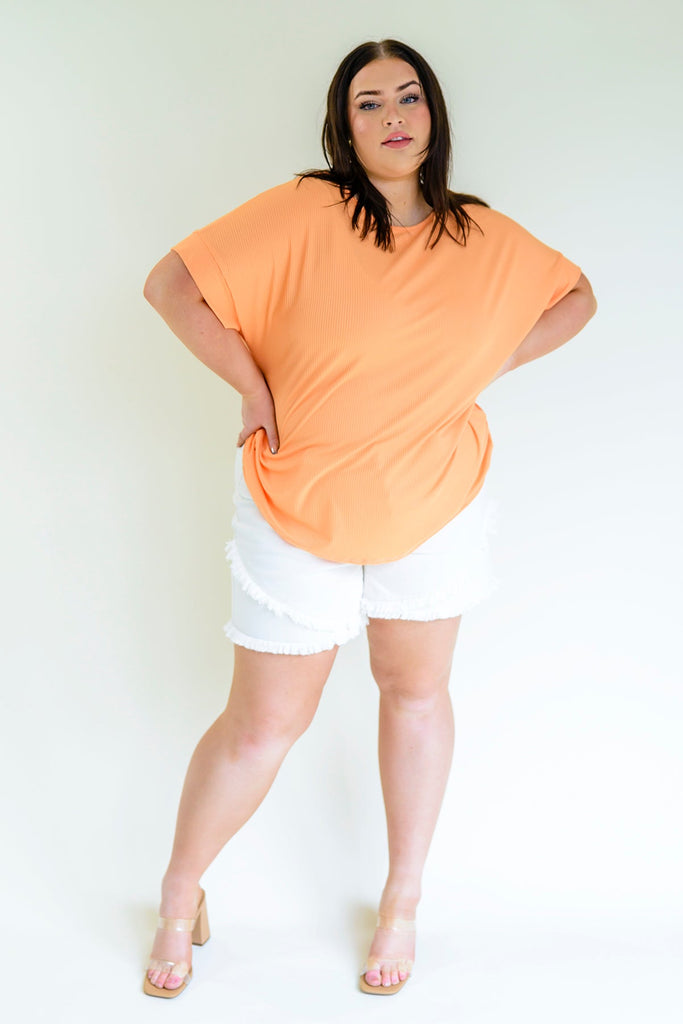 Back At It Twisted Back Top in Sherbet-Womens-Villari Chic, women's online fashion boutique in Severna, Maryland