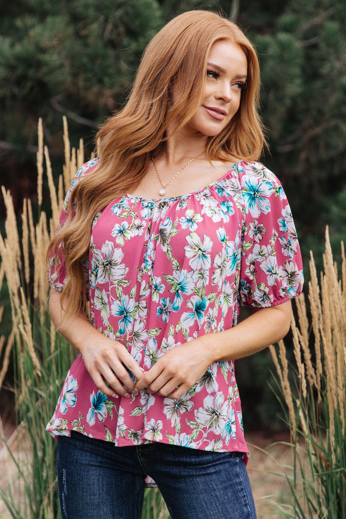 Bloom So Bright Floral Top-Womens-Villari Chic, women's online fashion boutique in Severna, Maryland