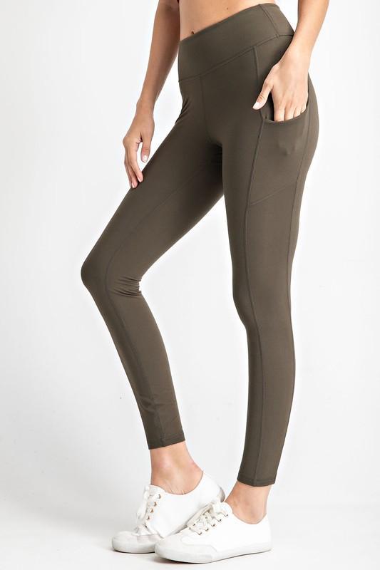 Buttery Soft Pocket Leggings - 5 Solid Colors!-Villari Chic, women's online fashion boutique in Severna, Maryland