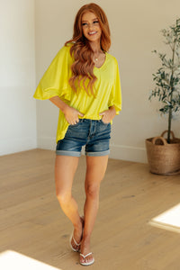 Cali Top in Neon Yellow-Womens-Villari Chic, women's online fashion boutique in Severna, Maryland