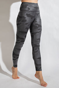 Camo Chintz Leggings in Grey-Villari Chic, women's online fashion boutique in Severna, Maryland