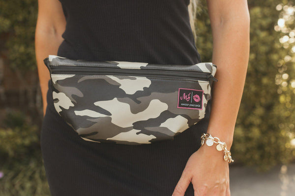 Camo Makeup Junkie Fanny Pack-Villari Chic, women's online fashion boutique in Severna, Maryland