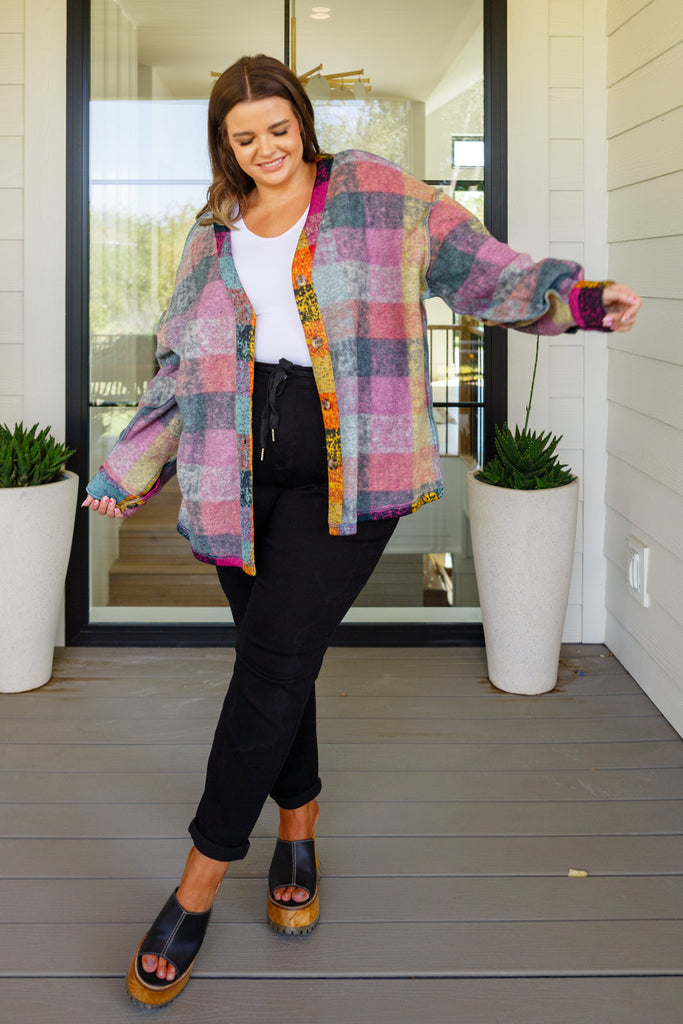 Nothing But Adventure Plaid Cardigan-Womens-Villari Chic, women's online fashion boutique in Severna, Maryland
