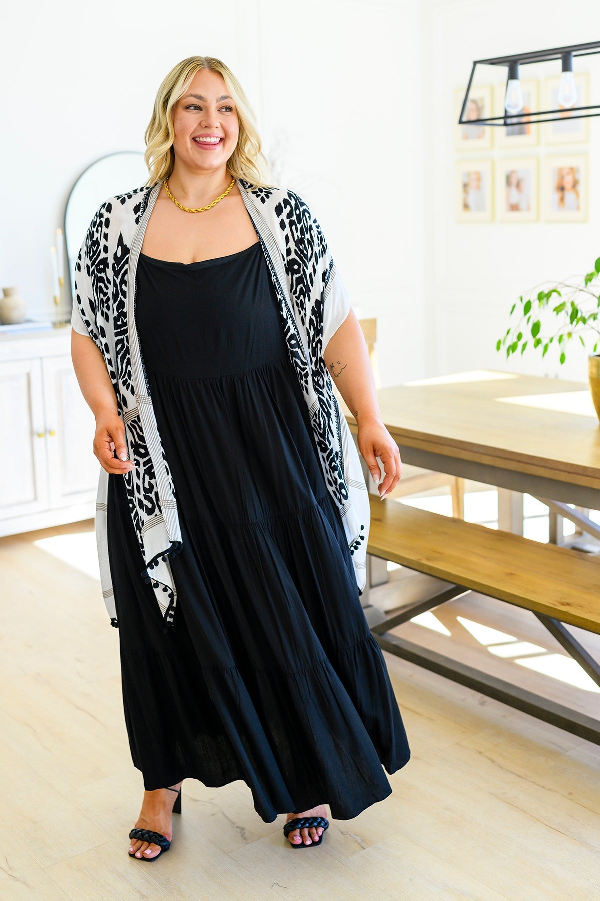 Women's Tiered Maxi Dress in Black | Villari Chic | Severna Park, MD Women's Tiered Maxi Dress in Black | Villari Chic | Severna Park, MD