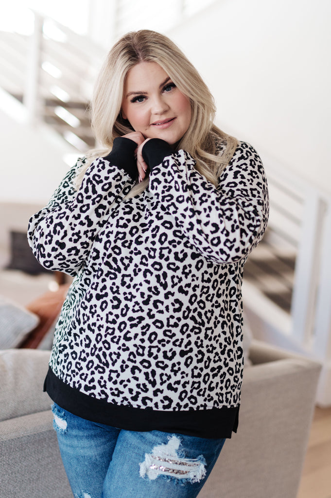 Cozy in Cheetah Pullover Sweatshirt-Womens-Villari Chic, women's online fashion boutique in Severna, Maryland