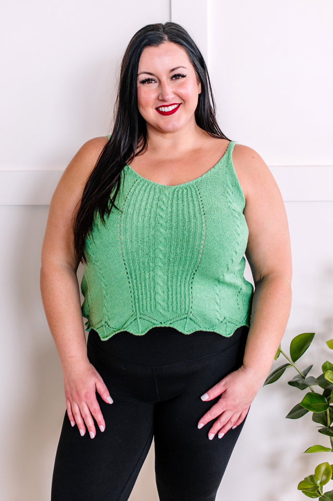 Knit Sleeveless Top in Spring Green-Villari Chic, women's online fashion boutique in Severna, Maryland