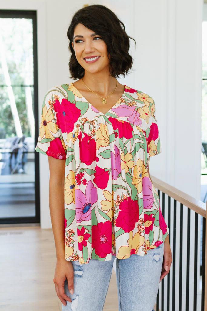 Do It Anyways Floral Top-Womens-Villari Chic, women's online fashion boutique in Severna, Maryland