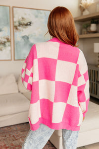 Don't Stop Me Now Checkered Cardigan-Layers-Villari Chic, women's online fashion boutique in Severna, Maryland