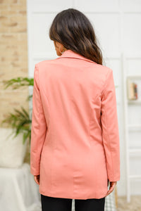 Eugene Blazer in Rosy Coral-Womens-Villari Chic, women's online fashion boutique in Severna, Maryland