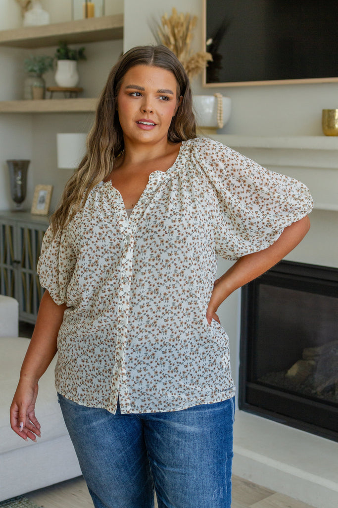 Fancy Me Floral Top-Womens-Villari Chic, women's online fashion boutique in Severna, Maryland