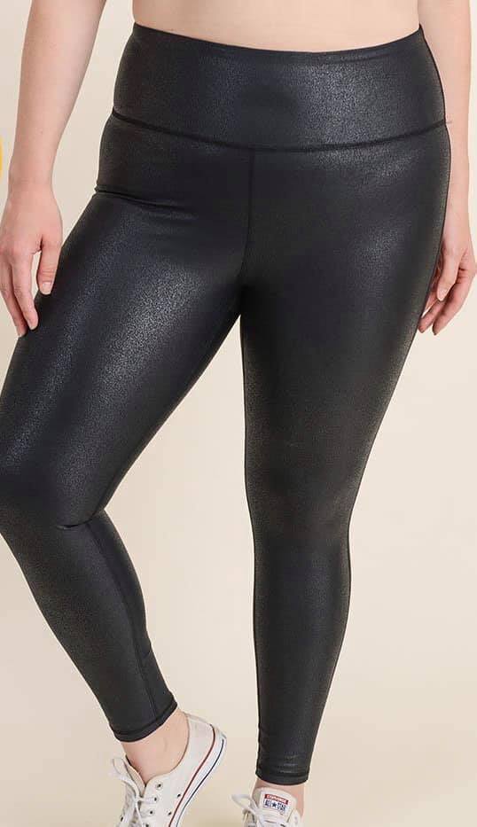 Faux Leather Pebble Leggings in Classy Black-Villari Chic, women's online fashion boutique in Severna, Maryland