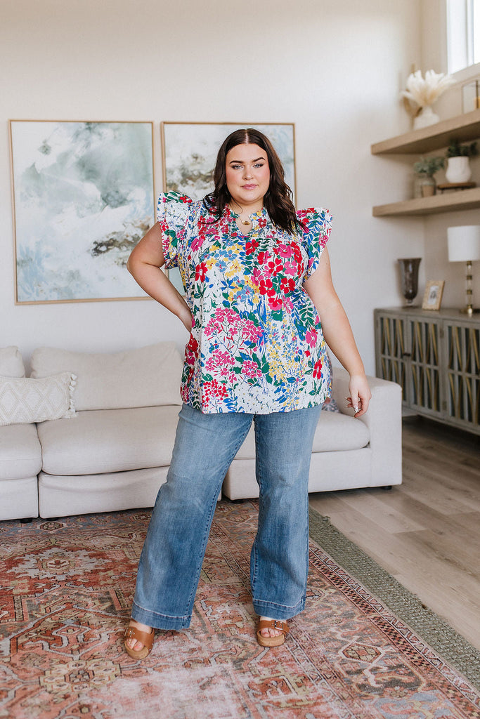 Judy Blue High-Rise Distressed Wide Leg Denim Trousers-Womens-Villari Chic, women's online fashion boutique in Severna, Maryland