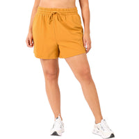 French Terry Sweatshirt & Shorts Lounge Set in Golden Mustard-Villari Chic, women's online fashion boutique in Severna, Maryland