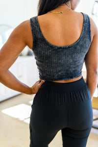 Get On My Level Cropped Cami in Washed Charcoal-Womens-Villari Chic, women's online fashion boutique in Severna, Maryland