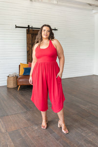 Good Idea Jumpsuit in Red-Womens-Villari Chic, women's online fashion boutique in Severna, Maryland