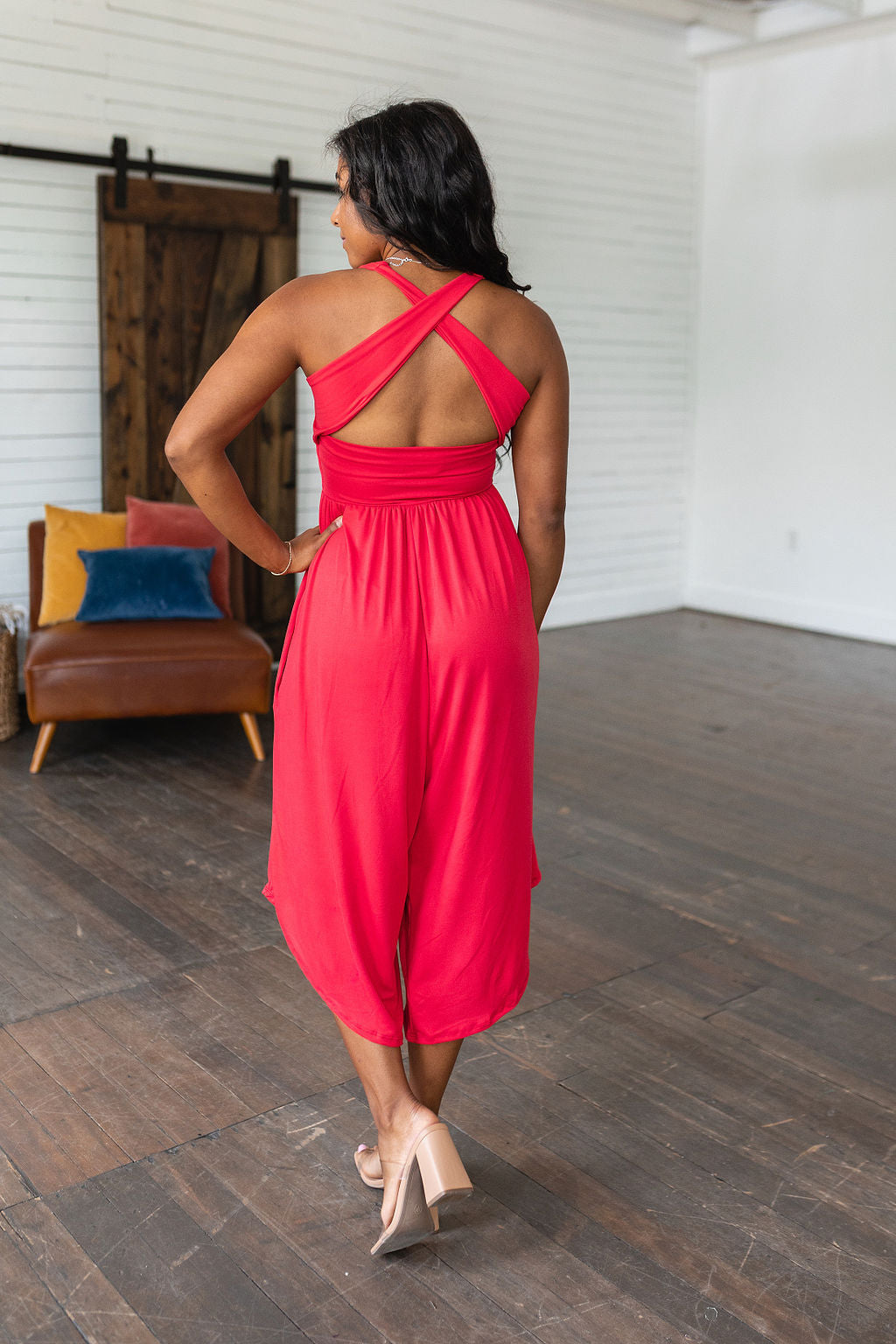 Good Idea Jumpsuit in Red-Womens-Villari Chic, women's online fashion boutique in Severna, Maryland